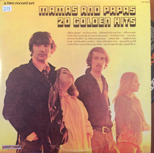 The Mamas & The Papas : 20 Golden Hits (2xLP, Comp, Gat)