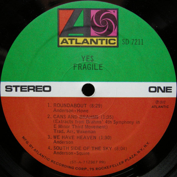 Yes : Fragile (LP, Album, RE, PR-)