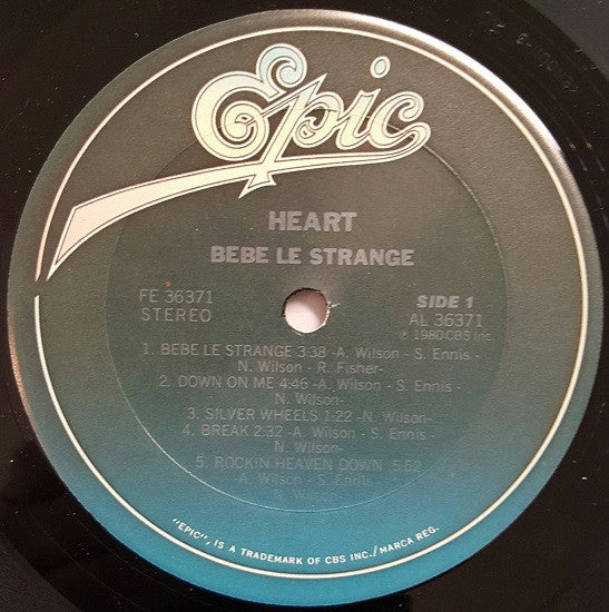 Heart : Bebe Le Strange (LP, Album, Ter)