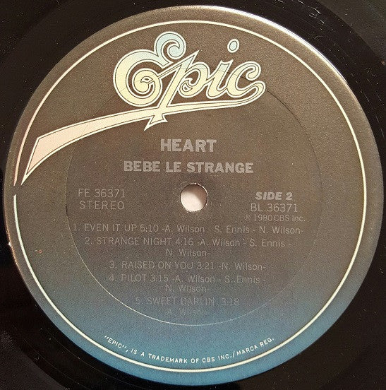 Heart : Bebe Le Strange (LP, Album, Ter)