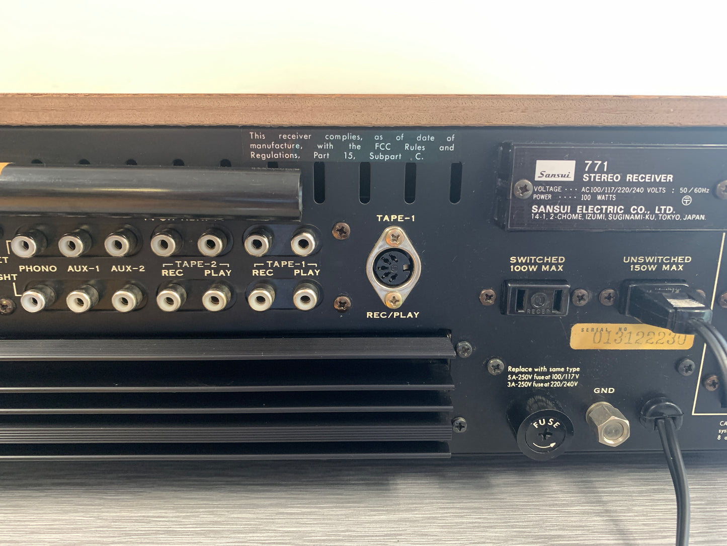 Sansui 771 AM/FM Stereo Receiver (1973-77)