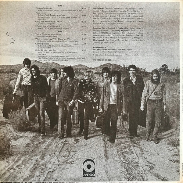 Delaney & Bonnie & Friends With Eric Clapton : On Tour (LP, Album, PR )