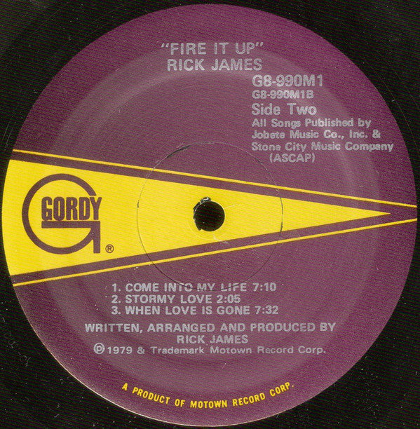 Rick James : Fire It Up (LP, Album)