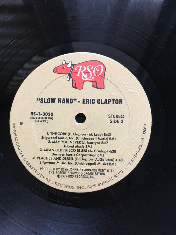 Eric Clapton : Slowhand (LP, Album, RP, 19 )