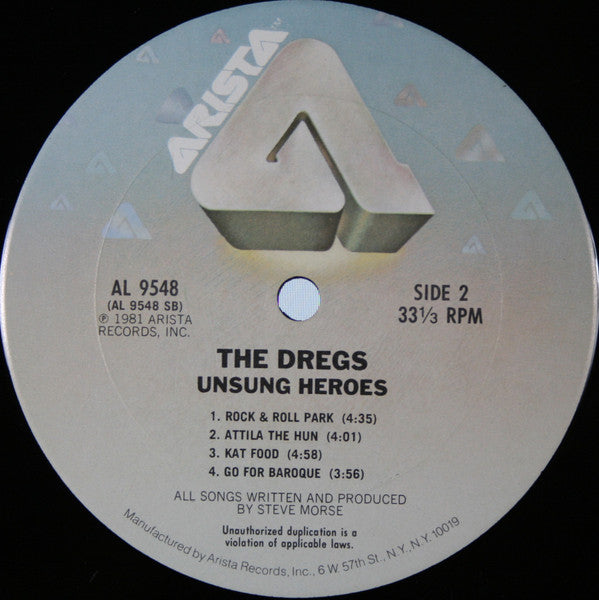 The Dregs* : Unsung Heroes (LP, Album, Ter)