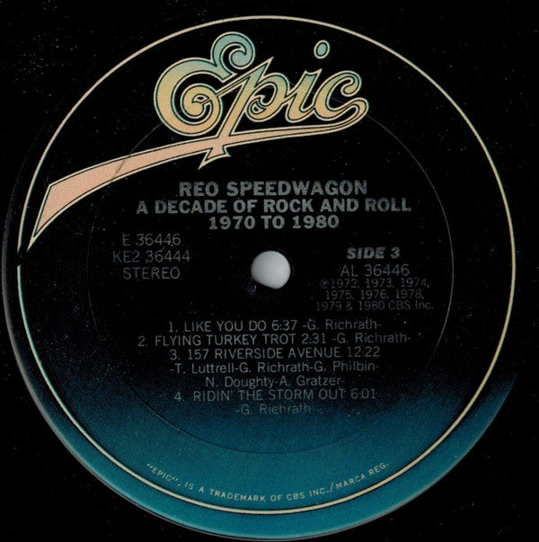 REO Speedwagon : A Decade Of Rock And Roll 1970 To 1980 (2xLP, Comp)