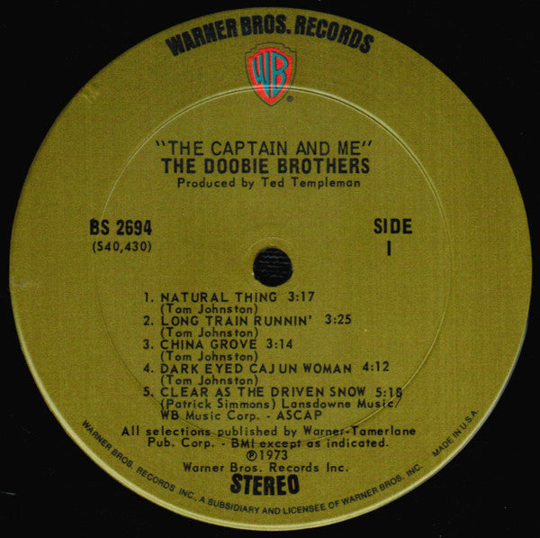 The Doobie Brothers : The Captain And Me (LP, Album, Pit)