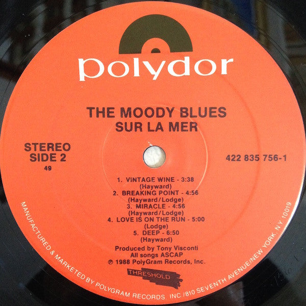 Moody Blues* : Sur La Mer (LP, Album, 49 )