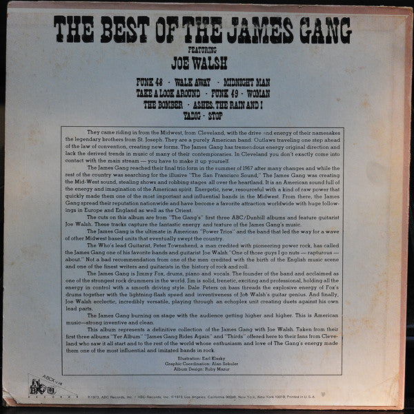 James Gang Featuring Joe Walsh : The Best Of The James Gang Featuring Joe Walsh (LP, Comp)