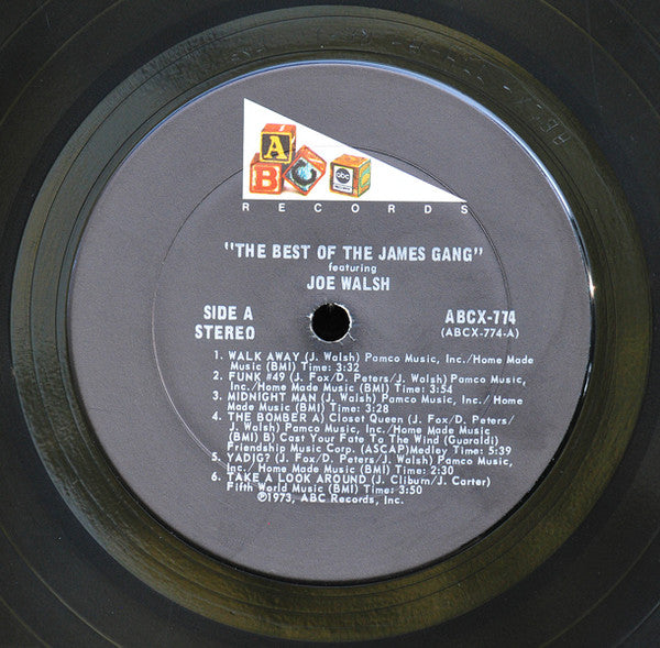 James Gang Featuring Joe Walsh : The Best Of The James Gang Featuring Joe Walsh (LP, Comp)