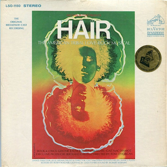 Various : Hair - The American Tribal Love-Rock Musical (The Original Broadway Cast Recording) (LP, Album, RP, Roc)