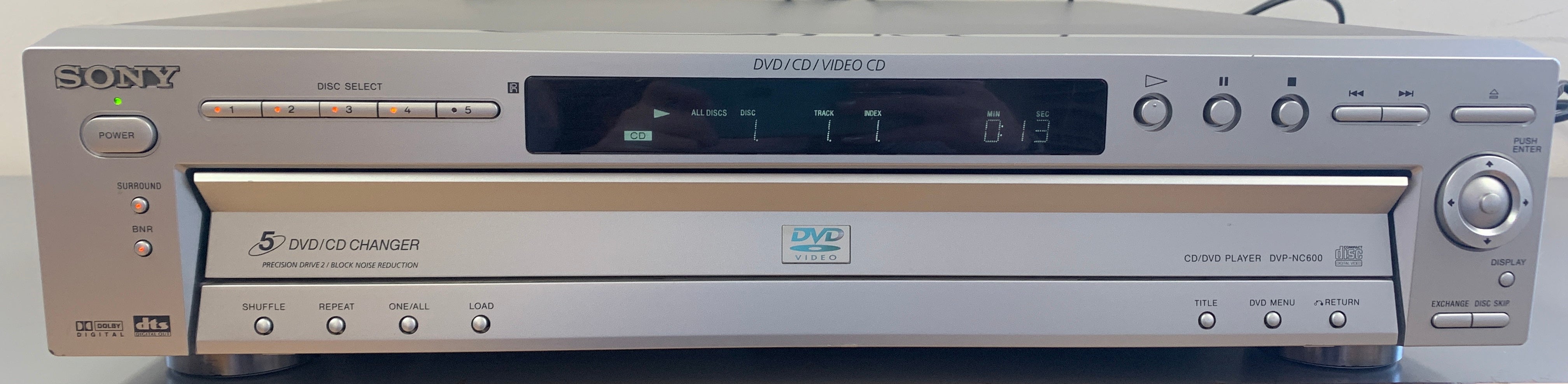 Offers Sony DVP-NC600 5-Disc CD DVD Changer Player Carousel Tray with Remote TESTED VGC