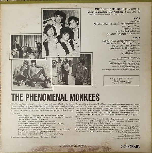 The Monkees : More Of The Monkees (LP, Album, Roc)