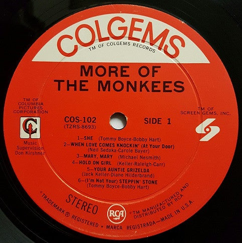 The Monkees : More Of The Monkees (LP, Album, Roc)