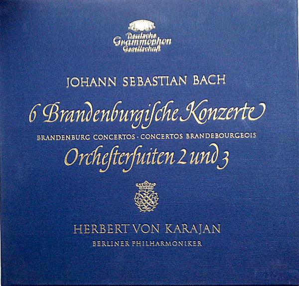 Johann Sebastian Bach, Berliner Philharmoniker, Herbert von Karajan : 6 Brandenburgische Konzerte, Orchestersuiten 2 Und 3 (3xLP + Box)