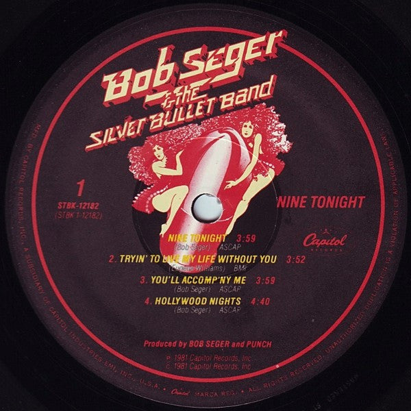 Bob Seger & The Silver Bullet Band* : Nine Tonight (2xLP, Album, Los)