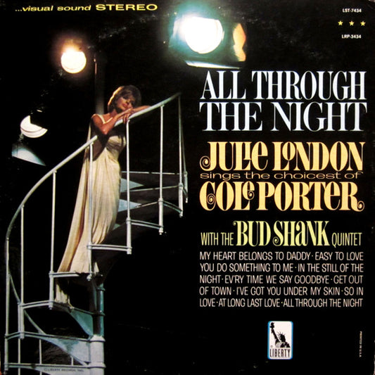 Julie London With The Bud Shank Quintet : All Through The Night (LP, Album, Roc)