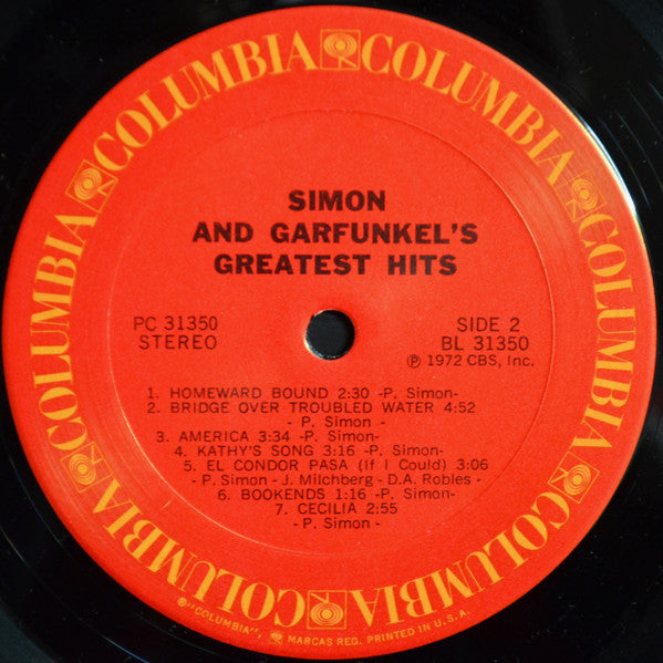 Simon & Garfunkel : Simon And Garfunkel's Greatest Hits (LP, Comp, RE)