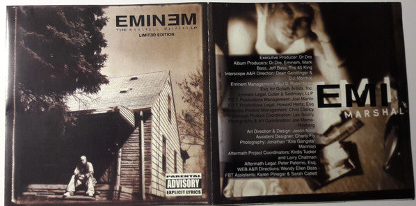 Eminem : The Marshall Mathers LP (CD, Album, Ltd)