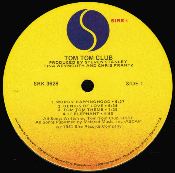 Tom Tom Club : Tom Tom Club (LP, Album, Win)