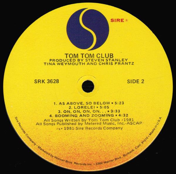 Tom Tom Club : Tom Tom Club (LP, Album, Win)