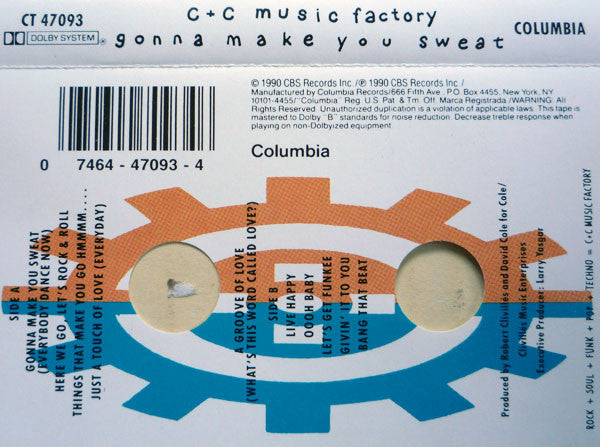 C + C Music Factory : Gonna Make You Sweat (Cass, Album, Dol)