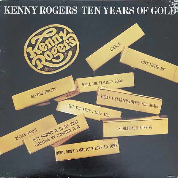 Kenny Rogers : Ten Years Of Gold (LP, Album, Comp, RE)