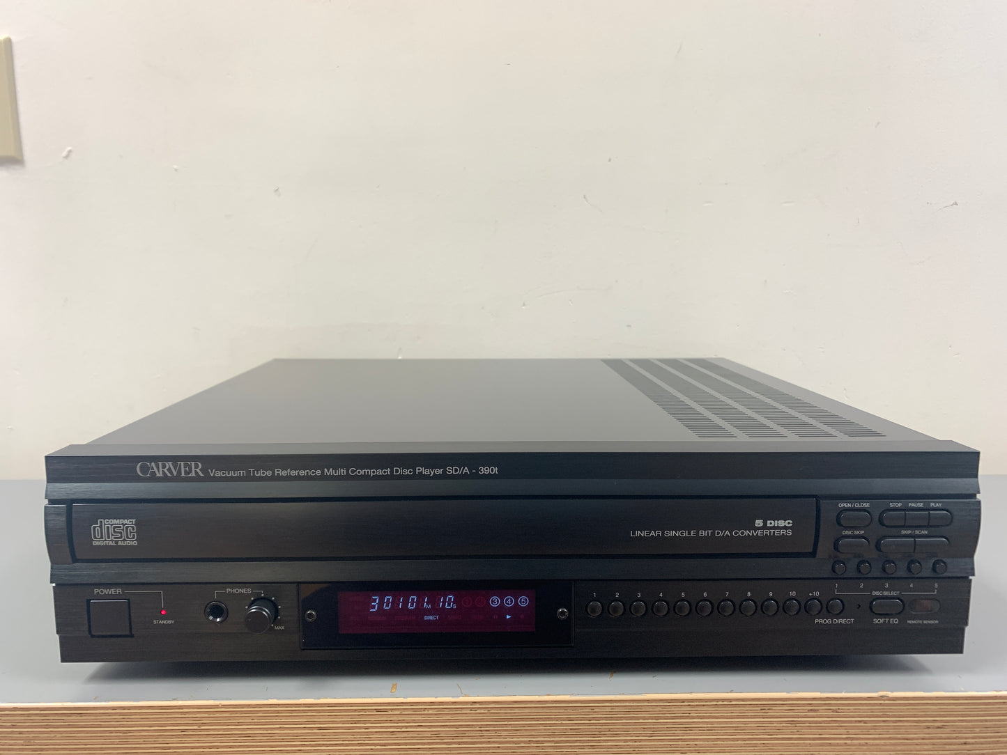 Carver SD/A 390T 5 Disc Compact Disc Carousel