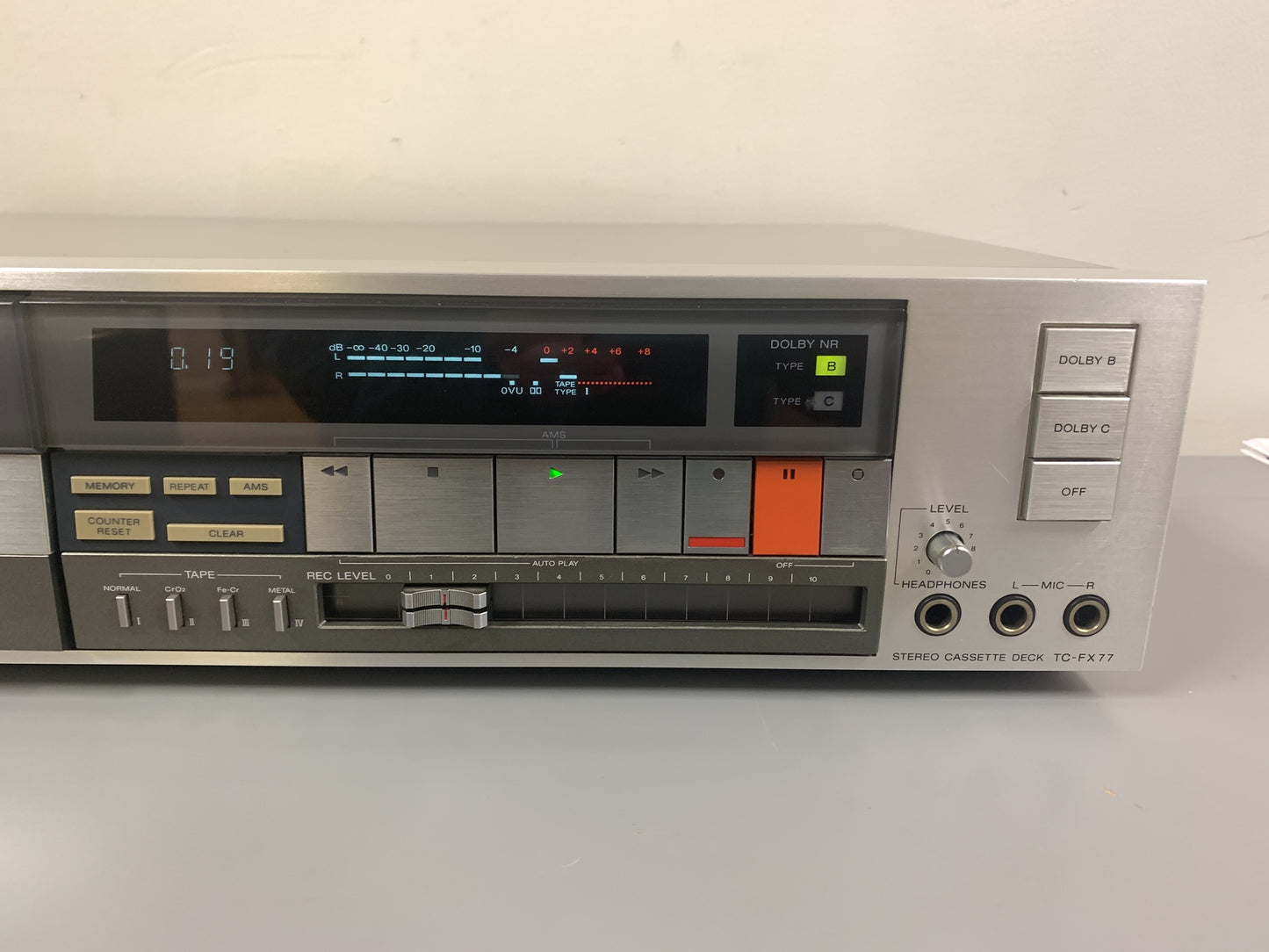 Sony TC-FX77 Single Cassette Deck