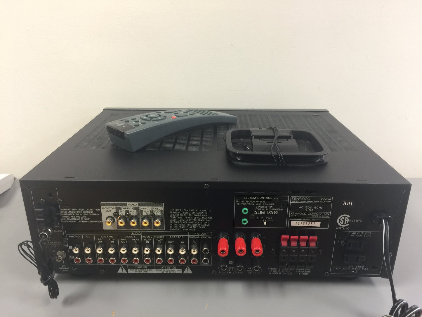 Kenwood 1060VR Stereo Receiver * Remote