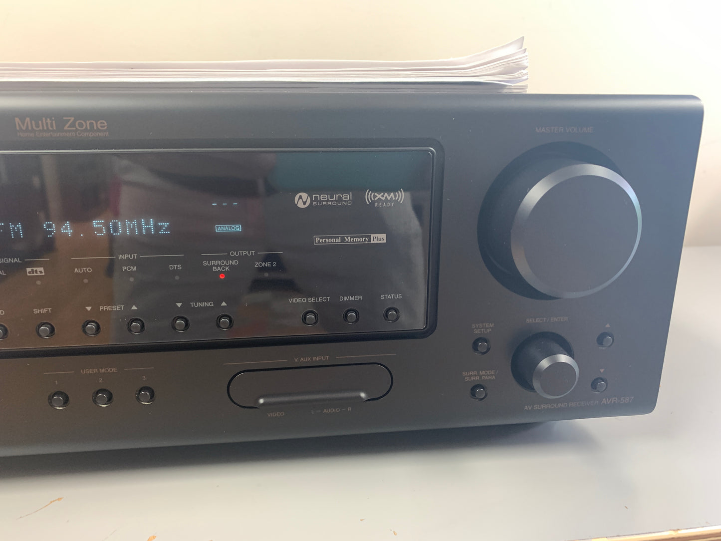 Denon AVR-587 *Manual * Remote