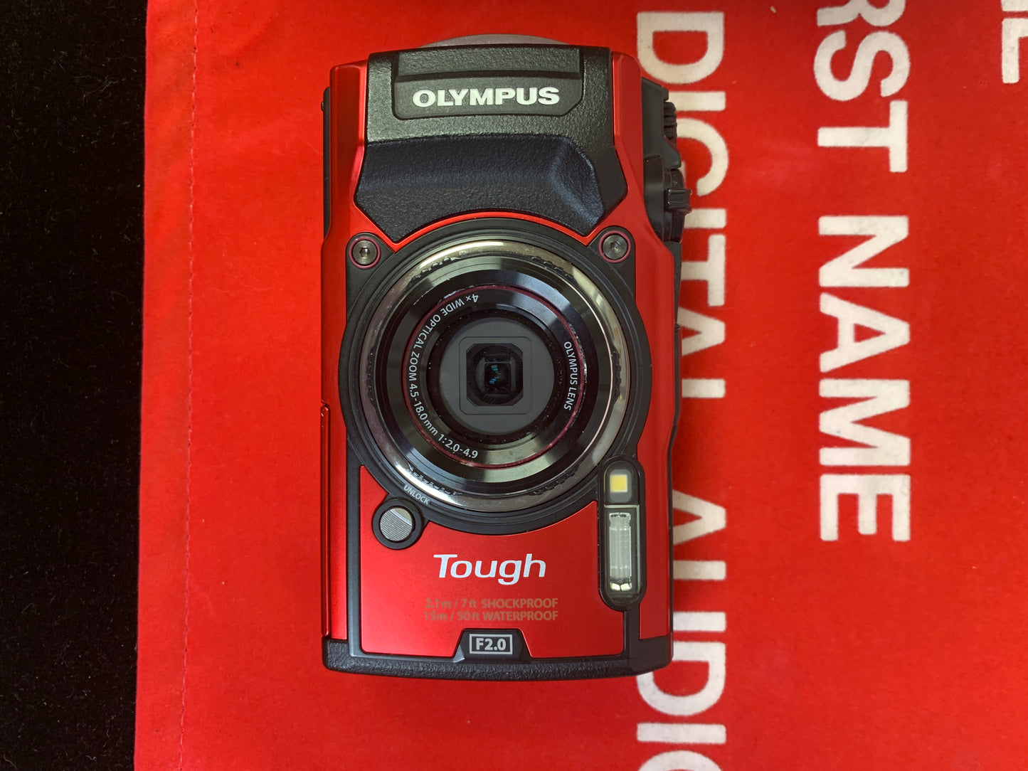 Olympus TG-5 Tough Camera * Red * w/ Box, Instructions & Carrying Case