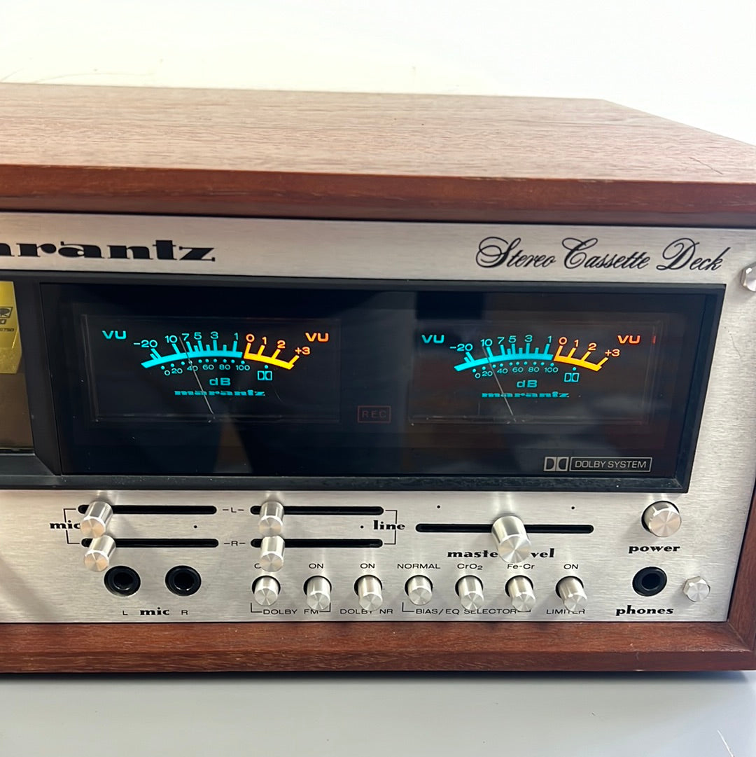 Marantz Model 5020 Single Cassette Deck * Original Wood Case