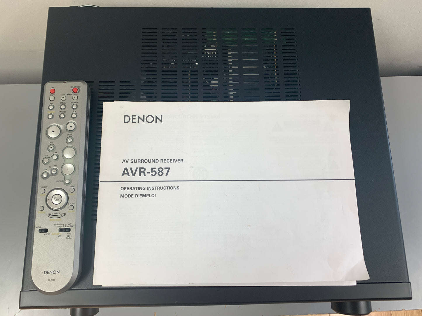 Denon AVR-587 *Manual * Remote