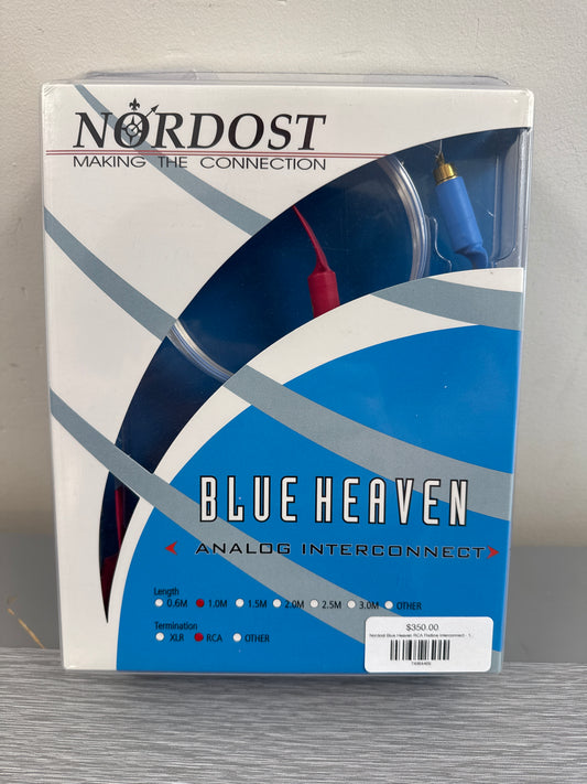 Nordost Blue Heaven RCA Flatline Interconnect - 1M Pair