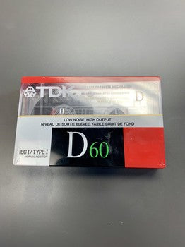 1988-89 TDK D IEC I Blank Cassette 60 mins