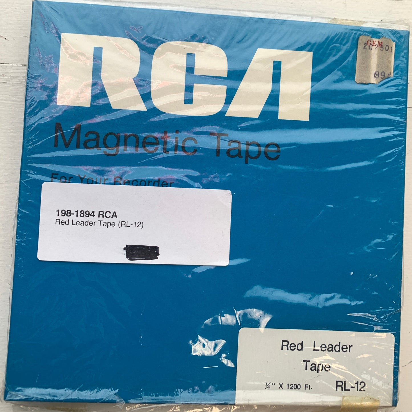 RCA Red Leader 7 Inch Reel Tape UNUSED