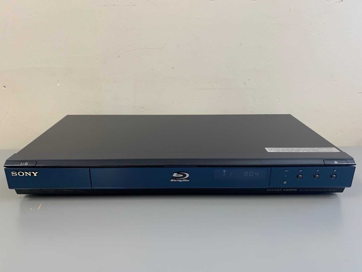 Sony BDP-BX1 Blu Ray Player