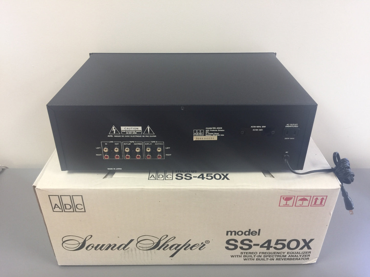 ADC EQ SS-450X Sound Shaper Equalizer * Microphone * Box