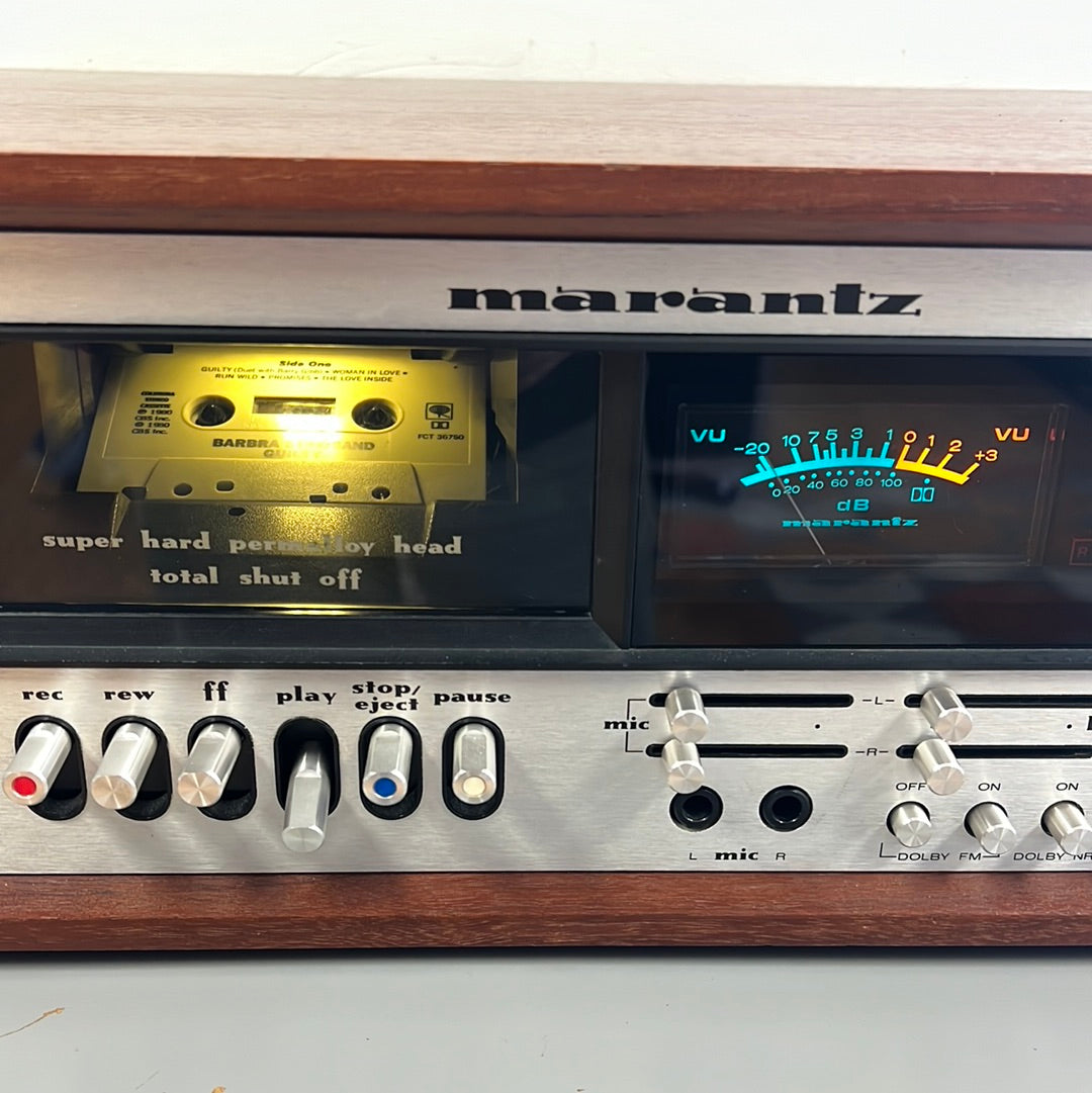 Marantz Model 5020 Single Cassette Deck * Original Wood Case