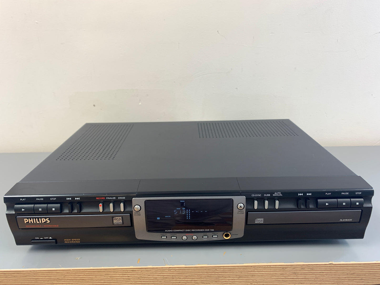 Philips CDR 765 CD Player/Recorder