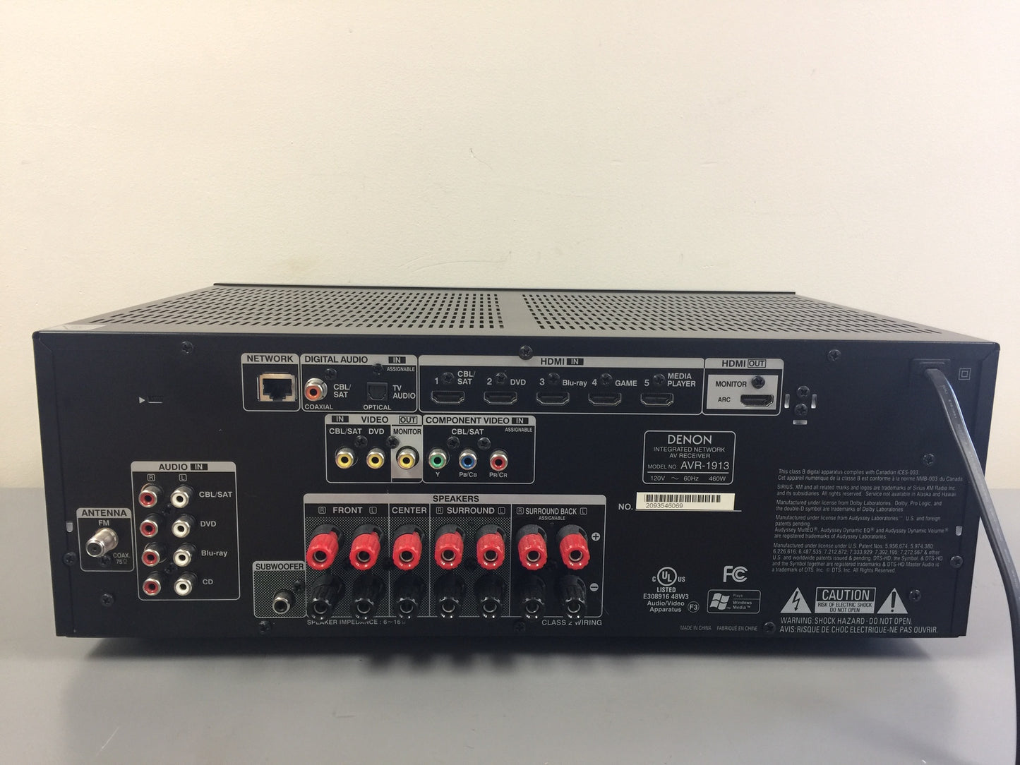 Denon AVR1913 Receiver *Remote Control *2013 * 90W RMS