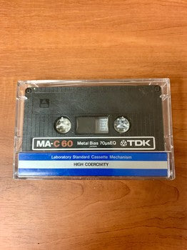 1979 TDK MA-C 60 Metal High Coercivity Blank Cassette