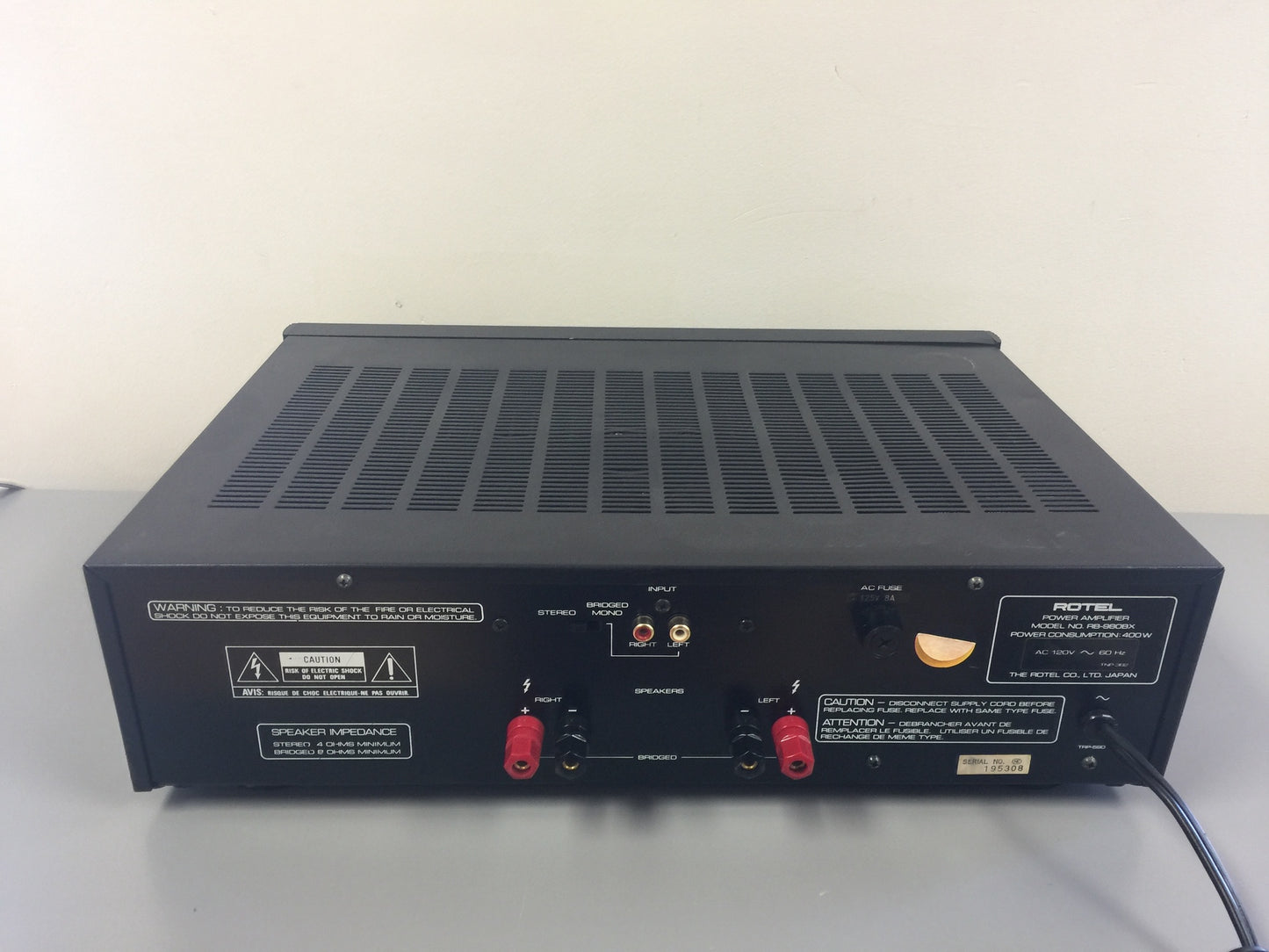 Rotel RB980-BX Power Amplifier