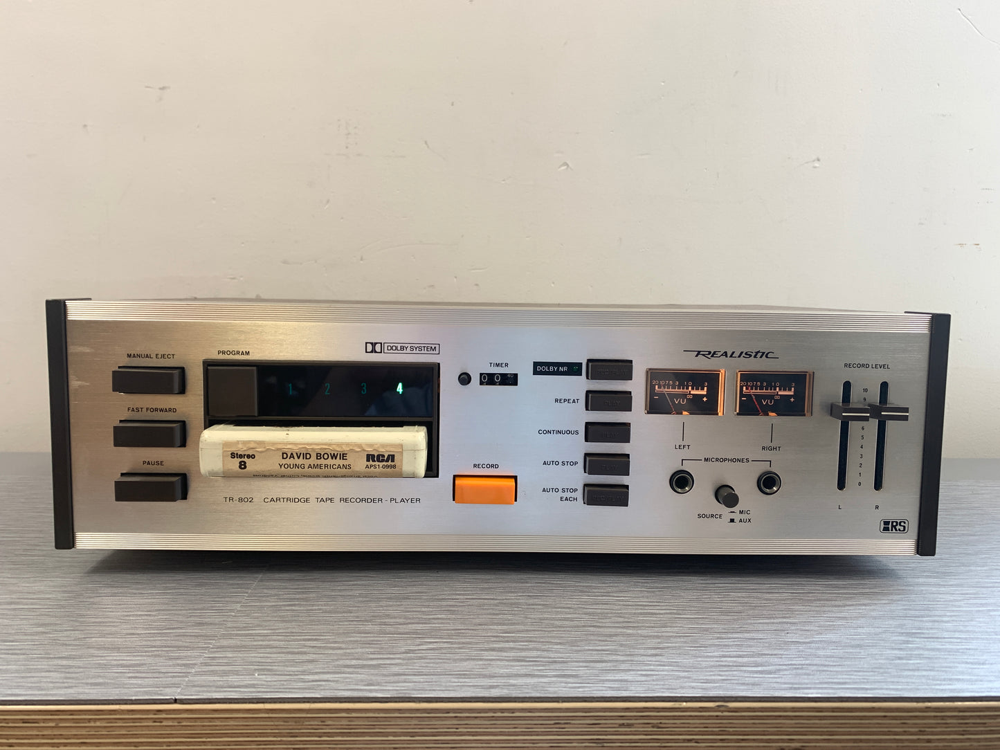 Realistic TR-802 8-Track Cartridge Tape Recorder