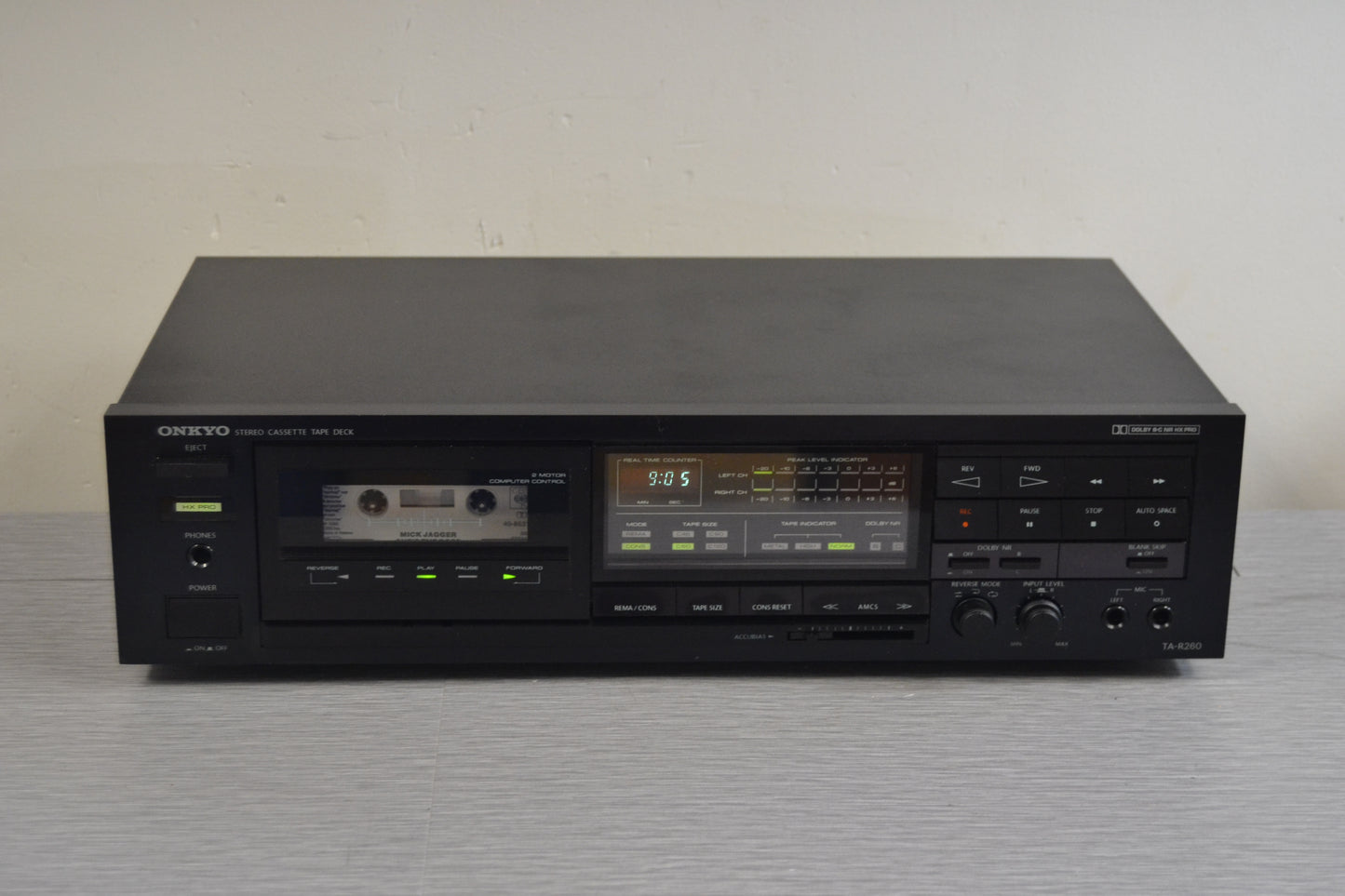 Onkyo TA-R260 Single Cassette Deck * New Belts