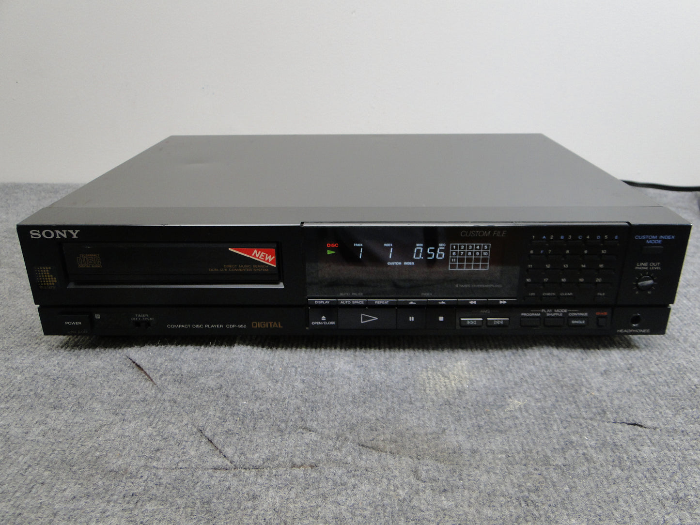 Sony CDP-950 Single Compact Disc Player