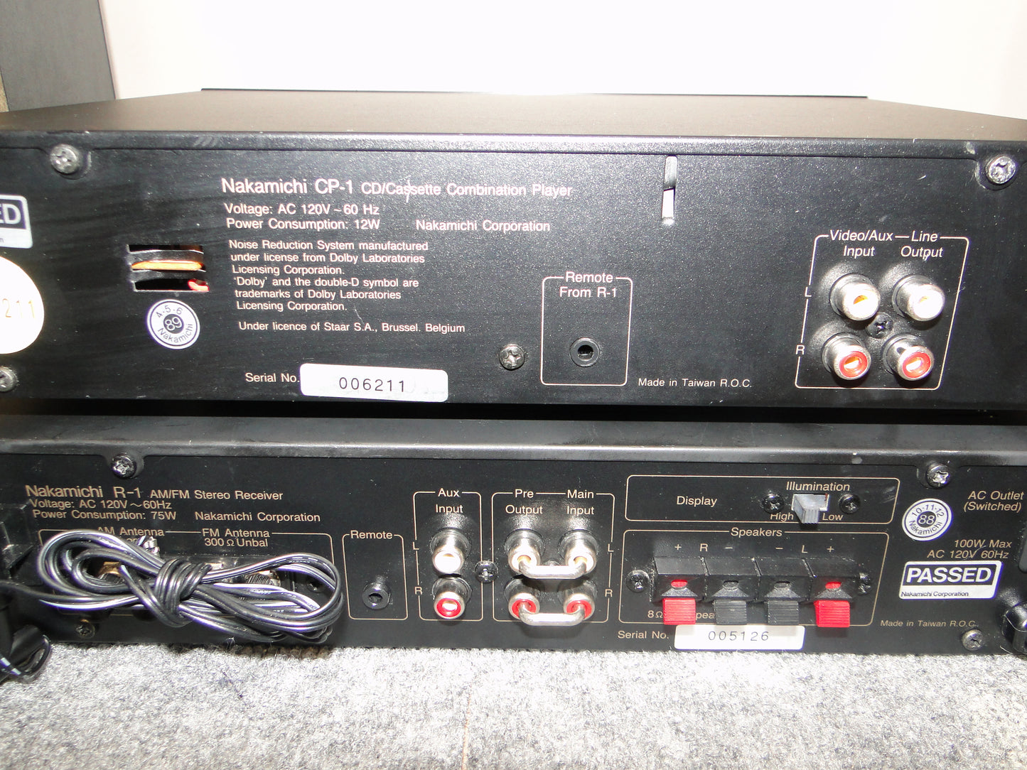 Nakamichi Mini System * CP1 Cd & Tape * R1 Receiver * S-1A Speakers