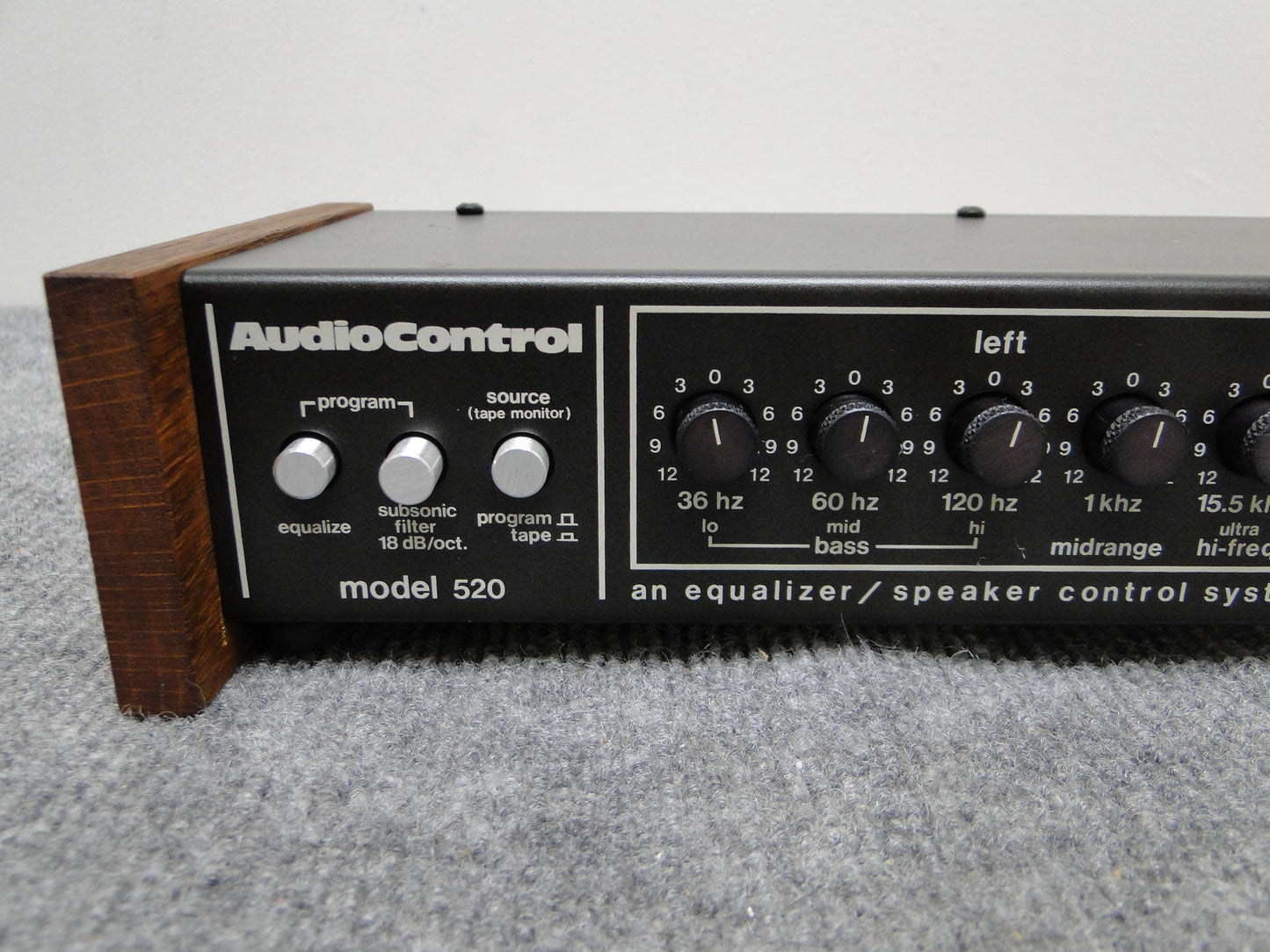 Audio Control Model 520  Equalizer/Speaker Control System/Subsonic Filter