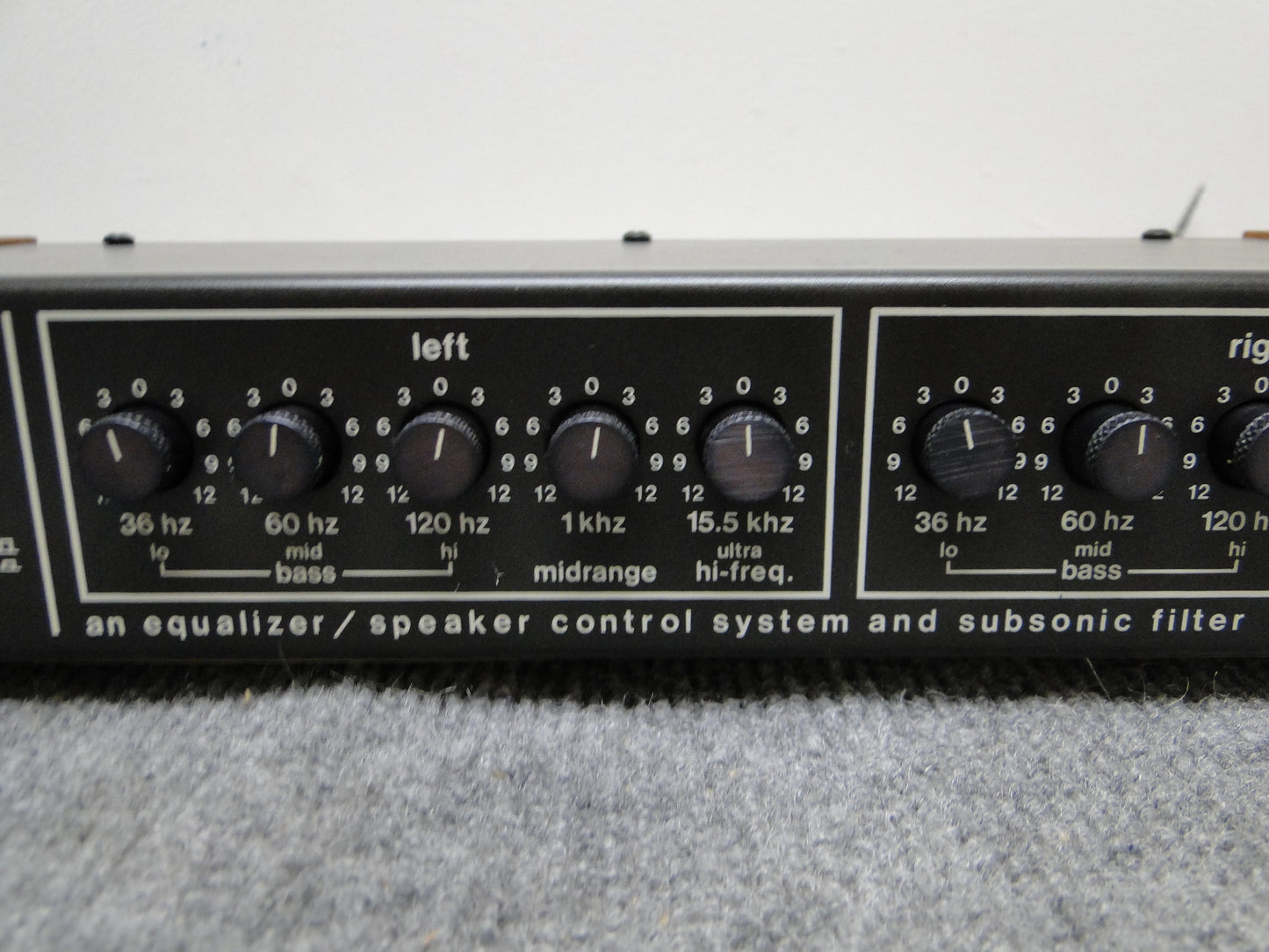 Audio Control Model 520  Equalizer/Speaker Control System/Subsonic Filter